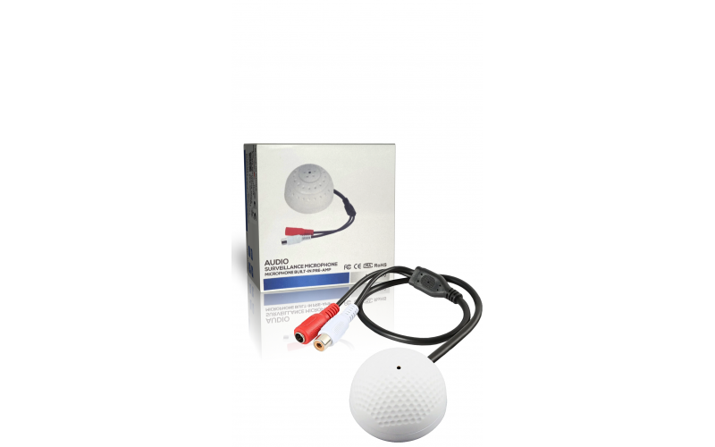 Jacklı Dome Mikrofon Güvenlik Kamerası Mikrofonu Güvenlik Kamerası Ses Çipi